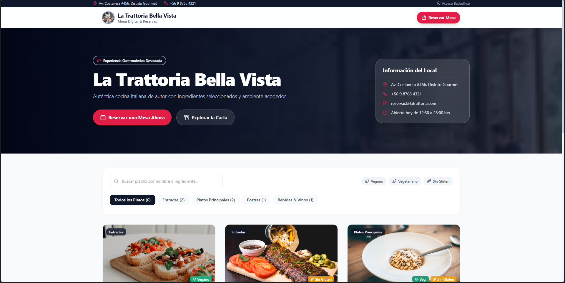 SaaS Gastronómico